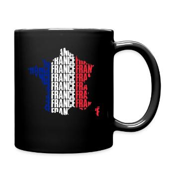 France - Mug uni - noir - Droite