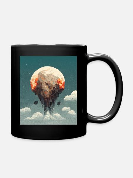 Pixel Planet Sandbox - Full Colour Mug - black