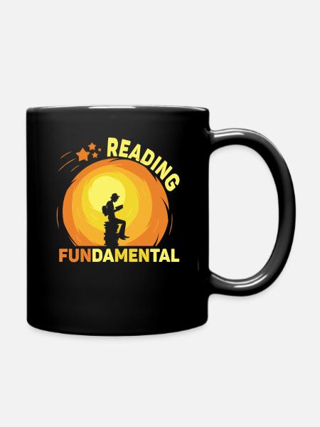 Reading Is Fundamental - Tasse einfarbig - Schwarz
