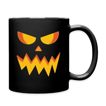 Halloween Smile Wicked Pumpkin - Full Colour Mug - black - Right