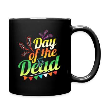 Colorful Logo For Day Of The Dead - Full Colour Mug - black - Right