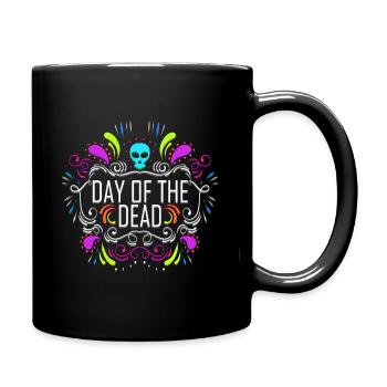 Dia De Los Muertos Logo Day Of The Dead - Full Colour Mug - black - Right
