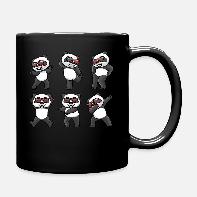 Panda dansant avec des lunettes de soleil Bear Dance Dancer - Mug uni - noir