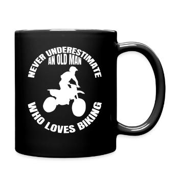 Moto Motocross Motocycliste Cadeau Cyclomoteur - Mug uni - noir - Droite