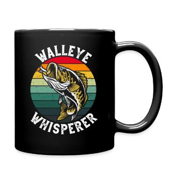 Zanderflüsterer - Tasse einfarbig - Schwarz - Rechts