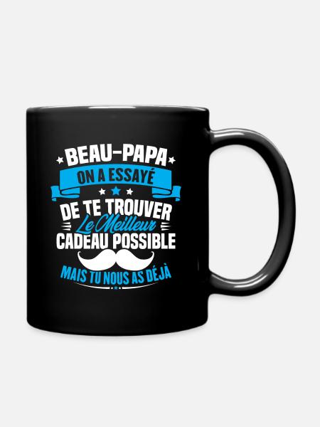 Beau Papa Meilleur, Cadeau Fête Des Pères - Mug uni - noir