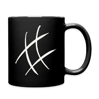 Hashtag white - Full Colour Mug - black - Right
