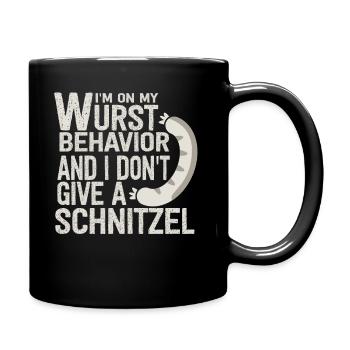 I Am On My Sausage Behavior - Full Colour Mug - black - Right