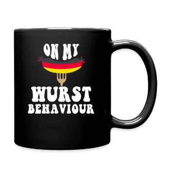 I Am On My Sausage Behavior - Full Colour Mug - black - Right