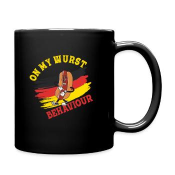 I Am On My Sausage Behavior - Full Colour Mug - black - Right
