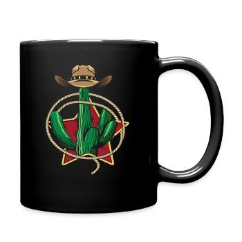 Western Cactus - Full Colour Mug - black - Right