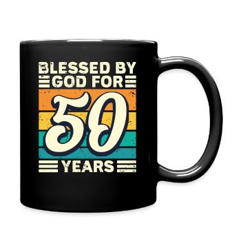 50 Cadeau d’anniversaire Mère Père Grand-père - Mug uni - noir - Droite