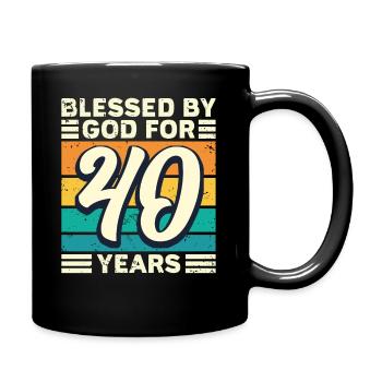 40 - Mug uni - noir - Droite