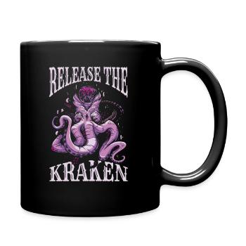 Octopus Octopus Cuttlefish Animal - Full Colour Mug - black - Right
