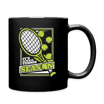 Joueur de tennis - Mug uni - noir - Droite