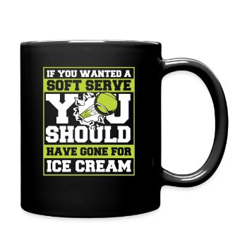 Tennis tennis player - Full Colour Mug - black - Right