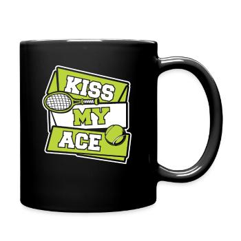 Tennis tennis player - Full Colour Mug - black - Right