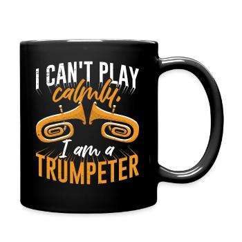 Trumpet Trumpeter Trumpet Player - Full Colour Mug - black - Right
