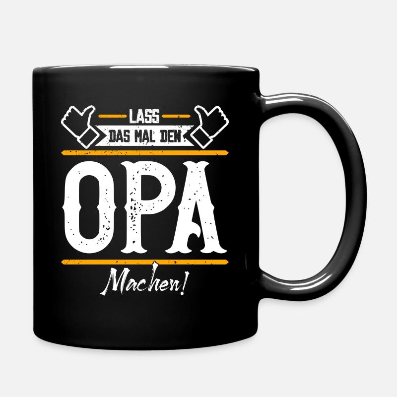 Opa Geschenkidee Geschenk Geburtstag - Tasse einfarbig - Schwarz