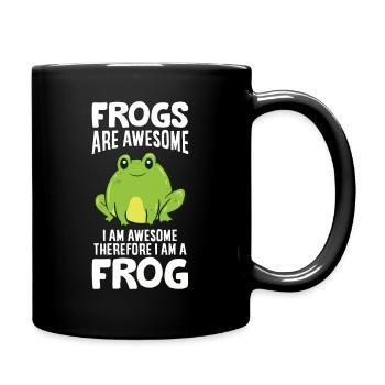 Frösche sind fantastisch Ich bin fantastisch, - Tasse einfarbig - Schwarz - Rechts