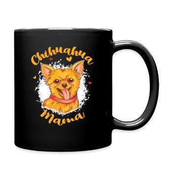 Chihuahua Mama Small Dog Lover Chihuahua - Full Colour Mug - black - Right
