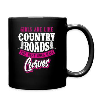 Filles Femmes Musique Country Bottes occidentales - Mug uni - noir - Droite