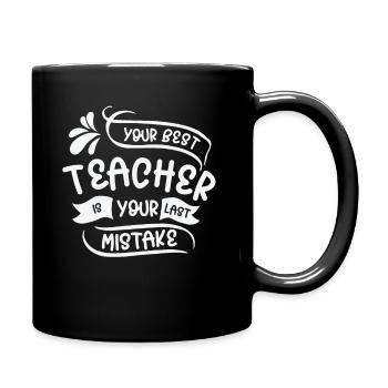 Mistakes Wisdom Quotes Imperfection Life Quotes - Full Colour Mug - black - Right