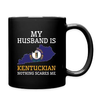Rien ne me fait peur Kentuckian mari Kentucky - Mug uni - noir - Droite