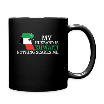 Nichts macht mir Angst Kuwaitischer Ehemann Kuwait - Tasse einfarbig - Schwarz - Rechts