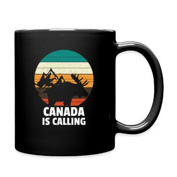 Le Canada appelle Kanada - Mug uni - noir - Droite