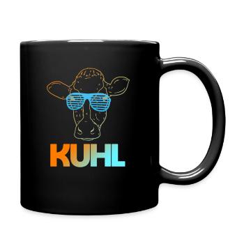 Kuhl Kuh Kühe Sonnenbrille Bauer - Tasse einfarbig - Schwarz - Rechts