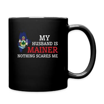 Rien ne me fait peur Mainer Mari Maine - Mug uni - noir - Droite