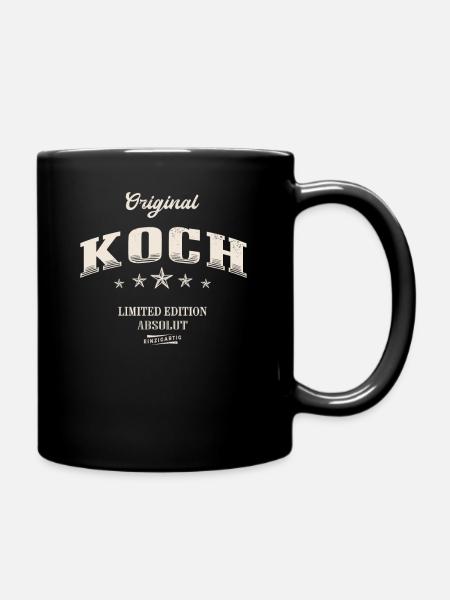 Koch Limited Edition Lustiges Küchen - Tasse einfarbig - Schwarz