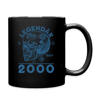 Geburtstag Legendär Seit 2000 Geschenk - Tasse einfarbig - Schwarz - Rechts
