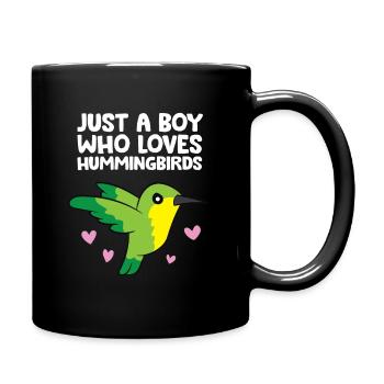 Juste un garçon qui aime les colibris - Mug uni - noir - Droite