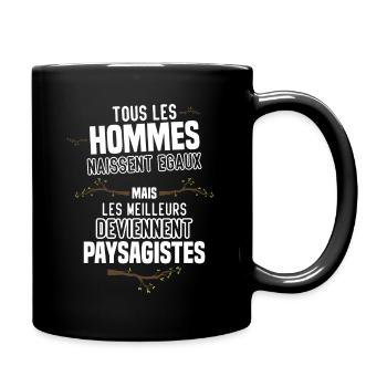 Les Meilleurs Hommes Deviennent paysagistes - Mug uni - noir - Droite