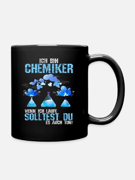 Chemiker Chemie Universität Labor Geschenk für Lab - Tasse einfarbig - Schwarz