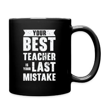 Mistakes Wisdom Quotes Imperfection Life Quotes - Full Colour Mug - black - Right