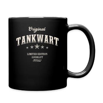 Tankwart Limited Edition Lustiges Tankwärter - Tasse einfarbig - Schwarz - Rechts