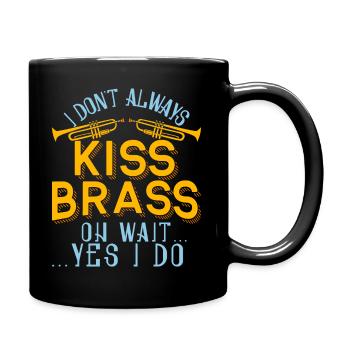 Trompettiste Trompette Instrument Cuivres Musique - Mug uni - noir - Droite