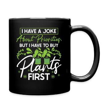 Plant Lovers Gardening Garden Gardeners - Full Colour Mug - black - Right