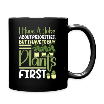 Plant Lovers Gardening Garden Gardeners - Full Colour Mug - black - Right