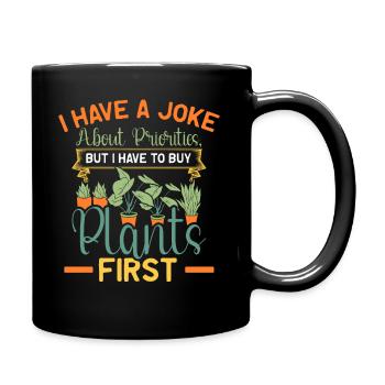 Plant Lovers Gardening Garden Gardeners - Full Colour Mug - black - Right