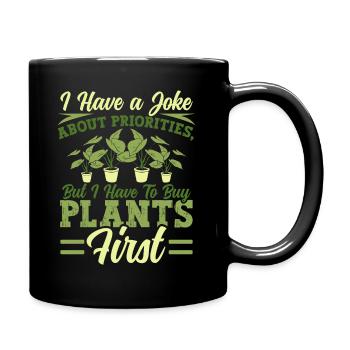 Plant Lovers Gardening Garden Gardeners - Full Colour Mug - black - Right