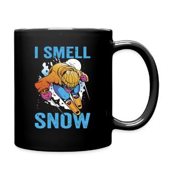 Skieur Ski alpin Descente Je sens le ski de neige - Mug uni - noir - Droite
