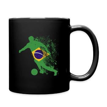 National Team Brazil World Cup - Full Colour Mug - black - Right