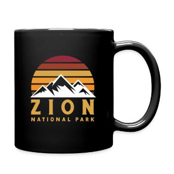 Zion National Park Utah Wandern Camping Outdoor - Tasse einfarbig - Schwarz - Rechts