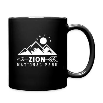 Zion National Park Utah Wandern Camping Outdoor - Tasse einfarbig - Schwarz - Rechts