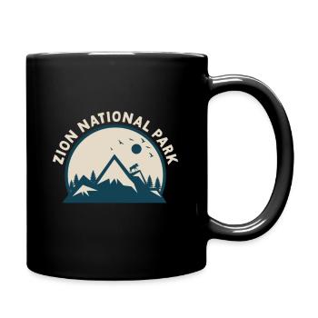 Zion National Park Utah Wandern Camping Outdoor - Tasse einfarbig - Schwarz - Rechts