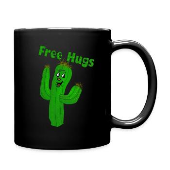 Câlins gratuits - Cactus Hug - toutes les couleurs fun4m3 - Mug uni - noir - Droite
